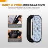 imageGOOACC 6Inch Oval Trailer Tail Light 2PCS 10LED White Reverse Back Up Lights wSurface Mount Grommets Plugs IP67 Waterproof for Truck RV TractorWhite 4Pcs