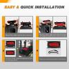 imageGOOACC Square LED Trailer Light Kit 2PCS Stop Brake Turn Signals Tail Side Marker License Plate Lights IP68 Submersible for 12V Boat Camper RV Truck SnowmobileTrailer Light Boxes Kit Red Marker Lights