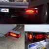 imageGOOACC Square LED Trailer Light Kit 2PCS Stop Brake Turn Signals Tail Side Marker License Plate Lights IP68 Submersible for 12V Boat Camper RV Truck SnowmobileTrailer Light Boxes Kit Red Marker Lights