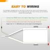 imageGOOACC Square LED Trailer Light Kit 2PCS Stop Brake Turn Signals Tail Side Marker License Plate Lights IP68 Submersible for 12V Boat Camper RV Truck SnowmobileRectangular Led Trailer Light