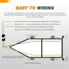 imageGOOACC Square LED Trailer Light Kit 2PCS Stop Brake Turn Signals Tail Side Marker License Plate Lights IP68 Submersible for 12V Boat Camper RV Truck SnowmobileSquare Led Trailer Light