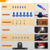 imageGOOACC Square LED Trailer Light Kit 2PCS Stop Brake Turn Signals Tail Side Marker License Plate Lights IP68 Submersible for 12V Boat Camper RV Truck SnowmobileSquare Led Trailer Light