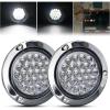 White 24Led 2Pcs Screws