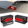 imageGOOACC Square LED Trailer Light Kit 2PCS Stop Brake Turn Signals Tail Side Marker License Plate Lights IP68 Submersible for 12V Boat Camper RV Truck SnowmobileTrailer Light Boxes Kit Red Marker Lights