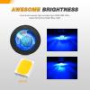 imageGOOACC 34 Inch Bullet Side Marker Light 10PCS Red Round Clearance LED Front Rear Indicator Lights for Trailer Van Caravan Boat Truck RV Car BusBlue