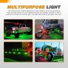 imageGOOACC 38Inch Side Marker Light 10PCS 6LED Amber Trailer Camper Clearance Marine Boat Navigation Port Starboard Indicator Lights for 12V DC Kayak Sailboat Yacht Truck RVred green