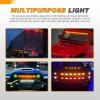 imageGOOACC 38Inch Side Marker Light 10PCS 6LED Amber Trailer Camper Clearance Marine Boat Navigation Port Starboard Indicator Lights for 12V DC Kayak Sailboat Yacht Truck RVred amber