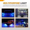 imageGOOACC 38Inch Side Marker Light 10PCS 6LED Amber Trailer Camper Clearance Marine Boat Navigation Port Starboard Indicator Lights for 12V DC Kayak Sailboat Yacht Truck RVblue
