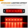 imageGOOACC 38Inch Side Marker Light 10PCS 6LED Amber Trailer Camper Clearance Marine Boat Navigation Port Starboard Indicator Lights for 12V DC Kayak Sailboat Yacht Truck RVred