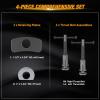 imageGOOACC 3PCS Rear Axle Bearing Puller Set Axle Bearing Puller Removal Tool Kit with 3 Sizes 1quot to 178quot 1516quot to 238quot ampamp 138quot to 278quot Axle Wheel Bearing Removal Tools for Axles Bearings BlueRed 22pc Brake Caliper