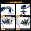 imageGOOACC 3PCS Rear Axle Bearing Puller Set Axle Bearing Puller Removal Tool Kit with 3 Sizes 1quot to 178quot 1516quot to 238quot ampamp 138quot to 278quot Axle Wheel Bearing Removal Tools for Axles Bearings BlueBlue