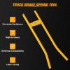imageGOOACC 3PCS Rear Axle Bearing Puller Set Axle Bearing Puller Removal Tool Kit with 3 Sizes 1quot to 178quot 1516quot to 238quot ampamp 138quot to 278quot Axle Wheel Bearing Removal Tools for Axles Bearings BlueYellow Truck Brake Spring Tool