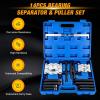 imageGOOACC 3PCS Rear Axle Bearing Puller Set Axle Bearing Puller Removal Tool Kit with 3 Sizes 1quot to 178quot 1516quot to 238quot ampamp 138quot to 278quot Axle Wheel Bearing Removal Tools for Axles Bearings BlueBlue 14pc Bearing Puller