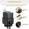 imageGOOACC 6 Pack Automotive Relay Harness Set 5Pin 3040A 12V SPDT with Interlocking Relay Socket and Harnesses2 Years WarrantyWaterproof Relay 6 Pack