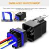 imageGOOACC 6 Pack Automotive Relay Harness Set 5Pin 3040A 12V SPDT with Interlocking Relay Socket and Harnesses2 Years WarrantyWaterproof Relay 6 Pack