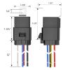 imageGOOACC 6 Pack Automotive Relay Harness Set 5Pin 3040A 12V SPDT with Interlocking Relay Socket and Harnesses2 Years WarrantyWaterproof Relay 6 Pack