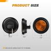 imageGOOACC LED Fender Pedestal Light 2PCS 14 Diodes Red Amber Pre Wired Trailer Truck Front Rear Clearance Lights for Heavy Duty Mack Kenworth FreightlinerRedAmber 10PCS
