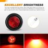imageGOOACC LED Fender Pedestal Light 2PCS 14 Diodes Red Amber Pre Wired Trailer Truck Front Rear Clearance Lights for Heavy Duty Mack Kenworth FreightlinerRed 5PCS