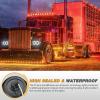 imageGOOACC LED Fender Pedestal Light 2PCS 14 Diodes Red Amber Pre Wired Trailer Truck Front Rear Clearance Lights for Heavy Duty Mack Kenworth FreightlinerRedAmber 10PCS