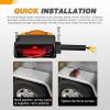 imageGOOACC LED Fender Pedestal Light 2PCS 14 Diodes Red Amber Pre Wired Trailer Truck Front Rear Clearance Lights for Heavy Duty Mack Kenworth FreightlinerRedAmber Fender Marker Light 4PCS