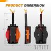 imageGOOACC LED Fender Pedestal Light 2PCS 14 Diodes Red Amber Pre Wired Trailer Truck Front Rear Clearance Lights for Heavy Duty Mack Kenworth FreightlinerRedAmber Fender Marker Light 4PCS
