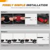 imageGOOACC LED Fender Pedestal Light 2PCS 14 Diodes Red Amber Pre Wired Trailer Truck Front Rear Clearance Lights for Heavy Duty Mack Kenworth FreightlinerRed 5PCS