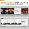 imageGOOACC LED Fender Pedestal Light 2PCS 14 Diodes Red Amber Pre Wired Trailer Truck Front Rear Clearance Lights for Heavy Duty Mack Kenworth FreightlinerAmber 5PCS