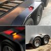 imageGOOACC LED Fender Pedestal Light 2PCS 14 Diodes Red Amber Pre Wired Trailer Truck Front Rear Clearance Lights for Heavy Duty Mack Kenworth FreightlinerRedAmber Fender Marker Light 4PCS