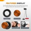 imageGOOACC LED Fender Pedestal Light 2PCS 14 Diodes Red Amber Pre Wired Trailer Truck Front Rear Clearance Lights for Heavy Duty Mack Kenworth FreightlinerAmber 5PCS