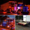 imageGOOACC LED Fender Pedestal Light 2PCS 14 Diodes Red Amber Pre Wired Trailer Truck Front Rear Clearance Lights for Heavy Duty Mack Kenworth FreightlinerRed 5PCS