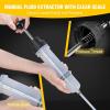 imageGOOACC Oil Extractor Pump Automotive Fluid Extractor with Hose Oil Change Syringe Vacuum Pump Extractor 200CC Manual Brake Fluid Extractor for Car Engine Oil Transfer Suction Extraction Fill 021QT200CC