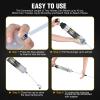 imageGOOACC Oil Extractor Pump Automotive Fluid Extractor with Hose Oil Change Syringe Vacuum Pump Extractor 200CC Manual Brake Fluid Extractor for Car Engine Oil Transfer Suction Extraction Fill 021QT500CC