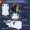 imageGOOACC Transmission Fluid Pump Kit 10L Automotive Pneumatic Oil Fluid Extractor ATF Refill Dispenser Transfer Pump with 15 ATF Filler Adapters 26 Gal 2 Way Vacuum Fluid Evacuator Oil Change Tool Set6L Pneumatic