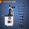 imageGOOACC Transmission Fluid Pump Kit 10L Automotive Pneumatic Oil Fluid Extractor ATF Refill Dispenser Transfer Pump with 15 ATF Filler Adapters 26 Gal 2 Way Vacuum Fluid Evacuator Oil Change Tool Set3L Manua