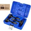imageGOOACC 3PCS Rear Axle Bearing Puller Set Axle Bearing Puller Removal Tool Kit with 3 Sizes 1quot to 178quot 1516quot to 238quot ampamp 138quot to 278quot Axle Wheel Bearing Removal Tools for Axles Bearings BlueBlue 3pc Rear Axle Bearing Puller