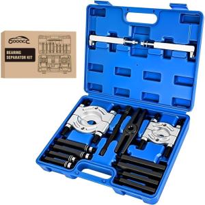 imageGOOACC 3PCS Rear Axle Bearing Puller Set Axle Bearing Puller Removal Tool Kit with 3 Sizes 1quot to 178quot 1516quot to 238quot ampamp 138quot to 278quot Axle Wheel Bearing Removal Tools for Axles Bearings BlueBlue 14pc Bearing Puller