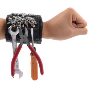 imageGOOACC GRC61 1 Pack Wristband with 15 Strong Magnets Screws Nails Drill Bits Holding Best Unique Tool Gift for DIY Handyman Father Dad Husband Boyfriend Men Women2 Years Warranty1 Pack