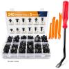 imageGOOACC  GRC04 20SETS 240PCS Bumper Retainer Clips Car Plastic Rivets Fasteners Push Retainer Kit Popular Sizes Auto Push Pin Rivets Set Door Trim Panel Fender Clips for GM Ford Toyota Honda Chrysler