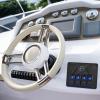 imageGOOACC  Gang Rocker Switch Panel with USB Charger and Cigar Lighter 12V 24V Toggle Switch ON Off Rocker Switch Blue with Night Glow Stickers for Cars Rvs Trucks2 Years WarrantyBlue