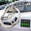 imageGOOACC  Gang Rocker Switch Panel with USB Charger and Cigar Lighter 12V 24V Toggle Switch ON Off Rocker Switch Blue with Night Glow Stickers for Cars Rvs Trucks2 Years WarrantyGreen