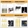 imageGOOACC 1315PCS Retainer Clips Interior Accessories  56 Most Popular Sizes Bumper Trim Body Clips with Fasteners Remover and 10Pcs Reusable Cable Ties for Toyota Nissan Ford BMW Chevy Honda Subaru330Pcs Clips Removal Kit Yellow