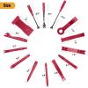 imageGOOACC 1315PCS Retainer Clips Interior Accessories  56 Most Popular Sizes Bumper Trim Body Clips with Fasteners Remover and 10Pcs Reusable Cable Ties for Toyota Nissan Ford BMW Chevy Honda Subaru330pcs Clips Removal Kit Red