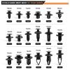 imageGOOACC 1315PCS Retainer Clips Interior Accessories  56 Most Popular Sizes Bumper Trim Body Clips with Fasteners Remover and 10Pcs Reusable Cable Ties for Toyota Nissan Ford BMW Chevy Honda Subaru190Pcs Clips  Remover