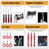 imageGOOACC 1315PCS Retainer Clips Interior Accessories  56 Most Popular Sizes Bumper Trim Body Clips with Fasteners Remover and 10Pcs Reusable Cable Ties for Toyota Nissan Ford BMW Chevy Honda Subaru330pcs Clips Removal Kit Red