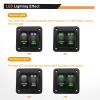 imageGOOACC 3 Gang Rocker Switch Panel Aluminum 5 Pin ON Off Toggle Switch Panel LED Light Bar Switch SPST 12V 24V Blue Switches for Marine Boats Cars ATVs UTVs2 Years WarrantyGreen