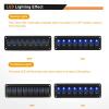 imageGOOACC 6 Gang Rocker Switch Panel 5Pin On Off Toggle Switch Aluminum Holder 12V 24V Dash PreWired Blue Backlit Switches for Automotive Cars Marine Boats RVs Truck 2 Years WarrantyBlue