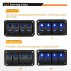 imageGOOACC 6 Gang Rocker Switch Panel 5Pin On Off Toggle Switch Aluminum Holder 12V 24V Dash PreWired Blue Backlit Switches for Automotive Cars Marine Boats RVs Truck 2 Years WarrantyBlue