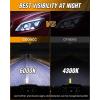 imageGOOACC D1S HID Headlight Bulb35W Xenon Headlight Bulbs Brighter than Halogen Bulbs High Low Beam Replacement2pcsD2S