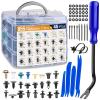 imageGOOACC 1315PCS Retainer Clips Interior Accessories  56 Most Popular Sizes Bumper Trim Body Clips with Fasteners Remover and 10Pcs Reusable Cable Ties for Toyota Nissan Ford BMW Chevy Honda Subaru855Pcs Clips  45 Remover