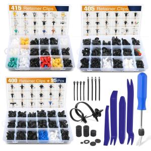imageGOOACC 1315PCS Retainer Clips Interior Accessories  56 Most Popular Sizes Bumper Trim Body Clips with Fasteners Remover and 10Pcs Reusable Cable Ties for Toyota Nissan Ford BMW Chevy Honda Subaru1220Pcs Clips  95Remover